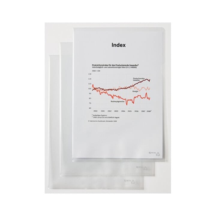 Hetzel Sichthülle 21673090 DIN A4 0,12mm PP glasklar 50 St./Pack.