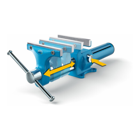 Heuer Parallelschraubstock Compact 120 mm Backenbreite