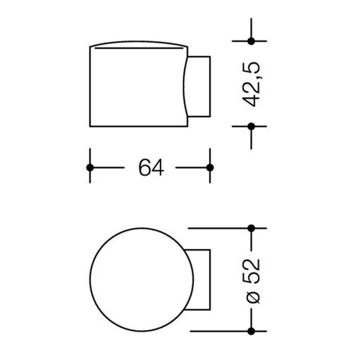 HEWI Bodentürpuffer 615 50 D.52mm H.42,5mm Ku.50 stahlblau Dübelmontage