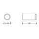 HEWI Butoir mural de porte 611.90 Ku.99 blanc pur L90 mm-4