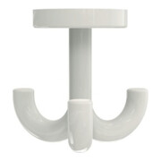 HEWI Crochet triple 477.90.052 triple A.50mm PA blanc pur 99 H.70mm D.60mm-1