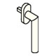 HEWI Fenstergriff 162XAFG.2 30mm VA XA 30mm Stand.HEWI