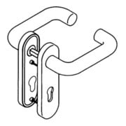HEWI Garniture de poignée Kurzschild 111R01.110 97 Ku.97 PZ-5