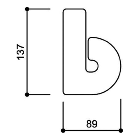 HEWI Hausnummer Kleinbuchstabe b (verschiedene Farben)