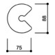 HEWI Hausnummer Kleinbuchstabe c (verschiedene Farben)-4