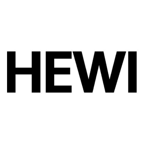 HEWI Kurzschildgarnitur 111R01.110 50 Ku.50 BB Drückergarnitur