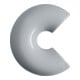 HEWI Numéro de maison Lettre c Polyamide spécial 90 noir profond 88,6 mm Diam. 33 mm-1