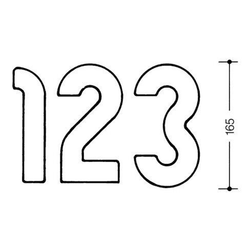 Chiffre du numéro de la maison Wilke (différentes couleurs)