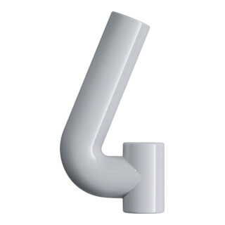 HEWI Numéro de maison Numéro 4 Polyamide spécial 99 blanc pur 165mm D.33mm
