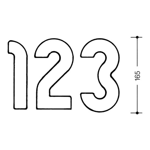 Numéro de maison Wilke 6 (différentes couleurs)