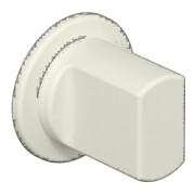 HEWI Paire de rosettes à clés 306PBM/PBMNR /PBVMNR Ku.90m Shieldst.1,5mm WC/FBM rd.-1