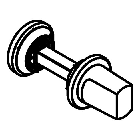 HEWI Paire de rosettes à clés 306PBM/PBMNR /PBVMNR Ku.90m Shieldst.1,5mm WC/FBM rd.