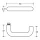 HEWI Rosace grt. 111R03.233 Cu. 90 rd. PZ DIN L/R KGL D/K-5