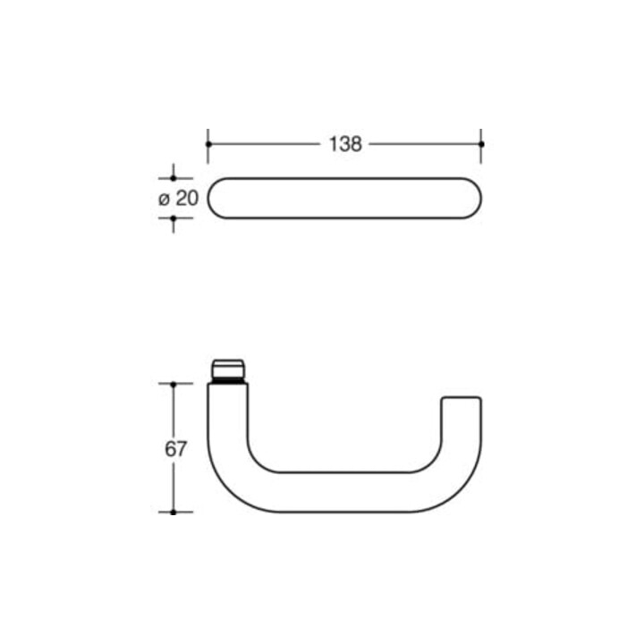 HEWI Rosette gr. 111R01.130 Cu. 90 rd. PZ DIN G/D D/D
