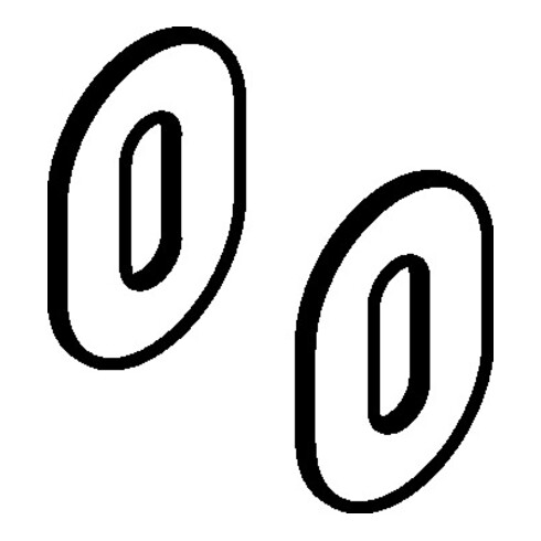 HEWI Schlüsselrosetten-Paar 306PBM/PBMNR /PBVMNR Ku.90m Schildst.1,5mm BB ov.