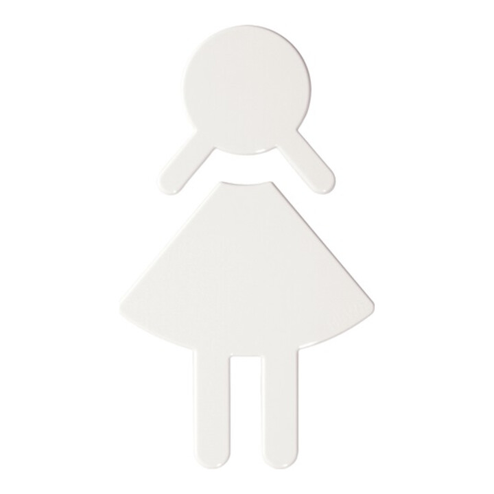 HEWI Symbol Frau 801.91.020 PA Farb-Nr.97 B.87mm H.150mm S.3mm