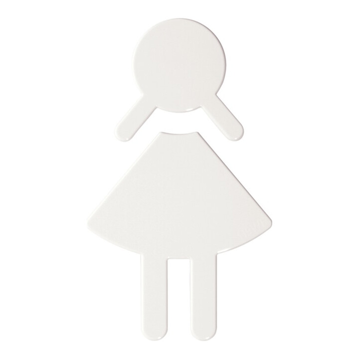 HEWI Symbol Ladies Polyamide noir foncé autocollant sans goupille