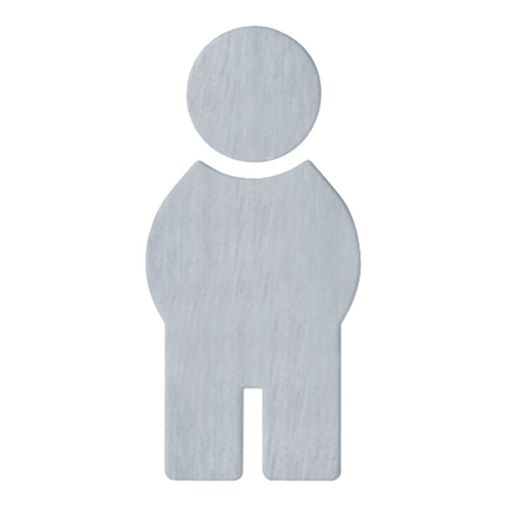 HEWI Symbol Mann 710XA.150.1 VA Farb-Nr.XA B.71,5mm H.150mm S.1,5mm