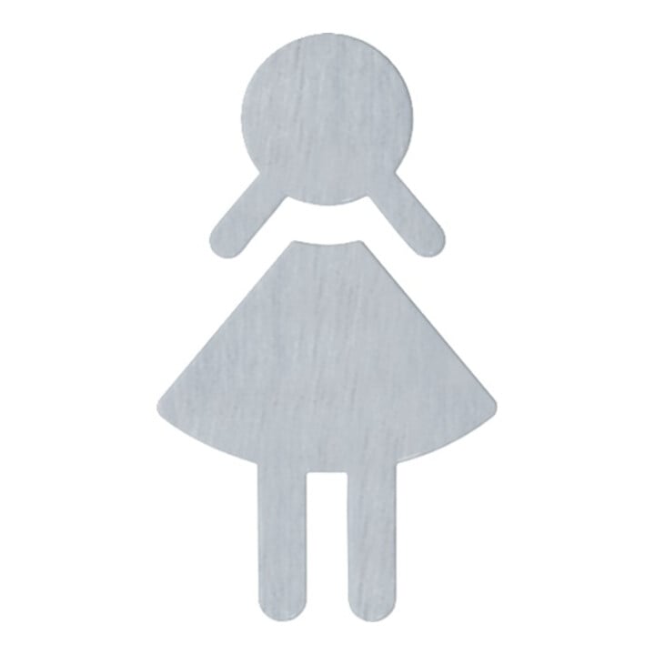 HEWI symbole femme 710XA.150.2 VA couleur no.XA B.87mm H.150mm p.1,5mm