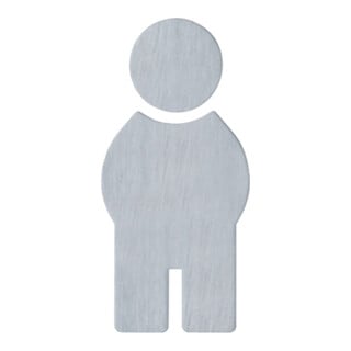 HEWI Symbole Homme 710XA.150.1 VA Couleur-No.XA B.71,5mm H.150mm S.1,5mm
