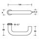 HEWI Türdrückerpaar 111PCM/111XAM VA XA m.Mini-Drückerrosette VK 8mm-4
