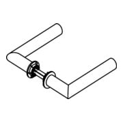HEWI Türdrückerpaar 162PCM/162XAM Ku.90 m.Mini-Drückerrosette VK 8mm-5