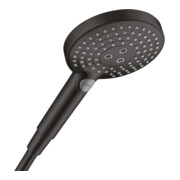 hansgrohe Handbrause Raindance Select S 120 DN 15, 3jet, Kopf d= 125mm, mattschwarz