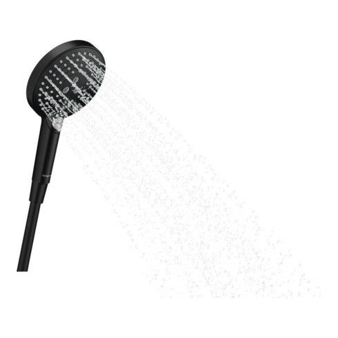 hansgrohe Handbrause Raindance Select S 120 DN 15, 3jet, Kopf d= 125mm, mattschwarz