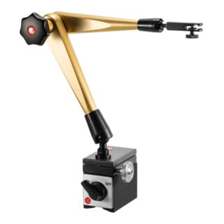 HG Hydraulisch magneetmeetstatief (met voet) met hydraulische fijninstelling aan de voet, Uitsteeklengte: 400mm