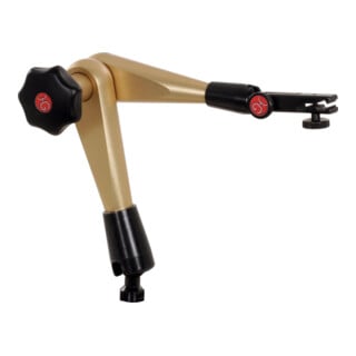 HG Support articulé hydraulique (sans base) avec réglage fin mécanique sur le support de comparateur, Porte-à-faux: 400 mm