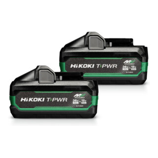 HiKOKI 2x T-PWR MULTI VOLT Accupack BSL3640MVT (36V/18V - 4,0Ah/8,0Ah)