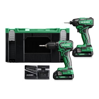 HiKOKI Accu-combi-set KC18DDWFZ 18V Brushless 4-dlg.