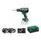 HiKOKI Accuboormachine DS18DC (5,0 Ah) (HSC II) + 2x Accu BSL36A18