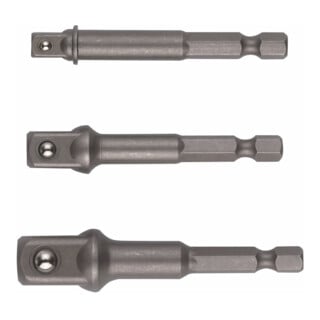 HiKOKI Adapter-Set für Stecknüsse 1/4"HEX auf 1/4",1/2",3/8" 3-teilig