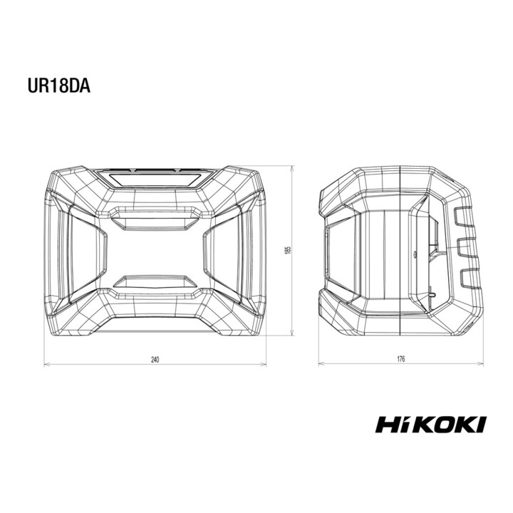HiKOKI Akku-Baustellenradio UR18DA (Basic)