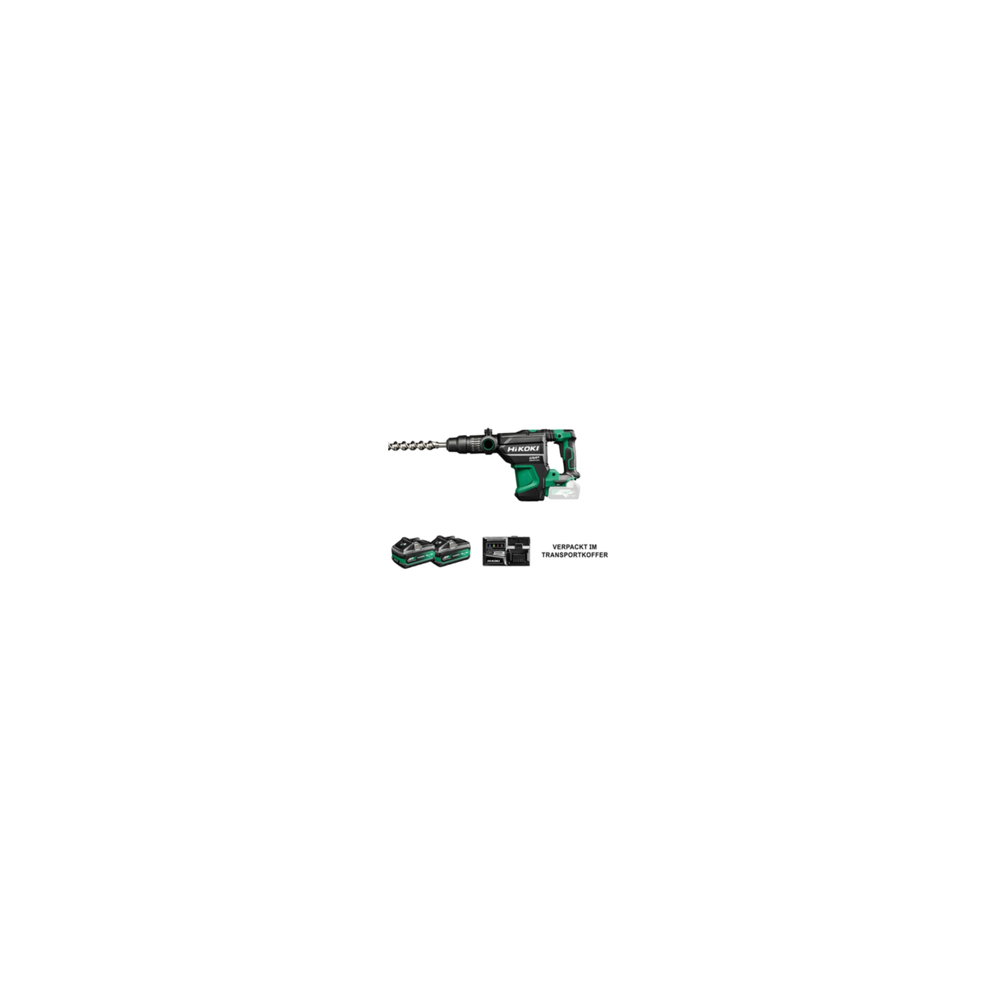 HiKOKI Akku-Bohr- und Meißelhammer (SDS-max) DH3640DA (4,0 Ah) (Transportkoffer)