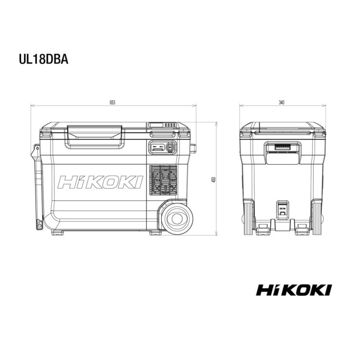 HiKOKI Akku-Kompressor Kühl- und Wärmebox UL18DBA (Basic)