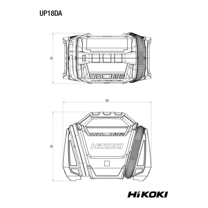 HiKOKI Akku-Kompressor UP18DA (Basic)