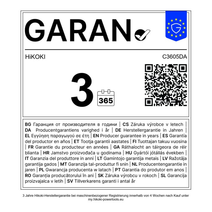 HiKOKI Akku-Kreissäge 36V C3605DA (Basic) (HSC IV)