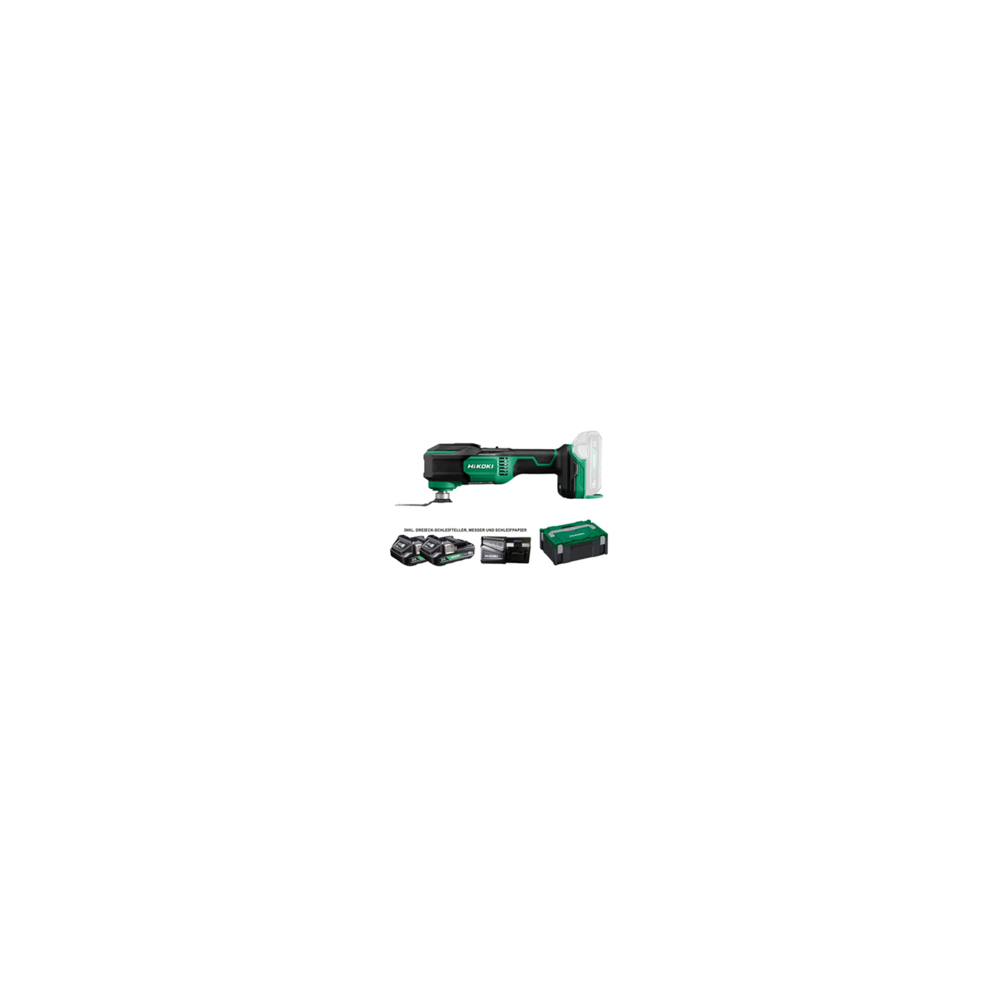 HiKOKI Akku-Multitool CV18DA (2,0 Ah) (HSC II)