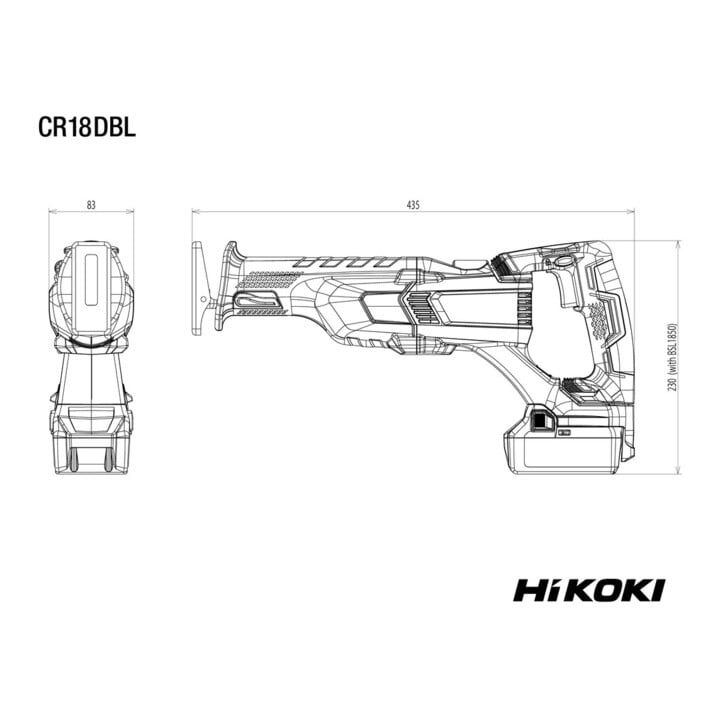 HiKOKI Akku-Tigersäge CR18DBL (5,0)