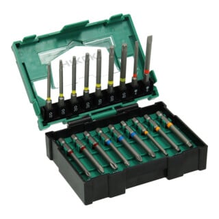 HiKOKI Bit-Box 1/4", 18-teilig, 75mm, inkl. magnetischem Bithalter, Größe II