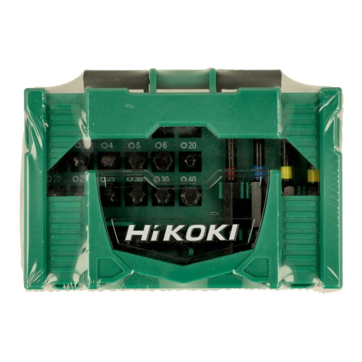 HiKOKI Bit-Box 1/4", 23-teilig, 25mm, schlagfest, inkl. magnetischem Bithalter, Größe I