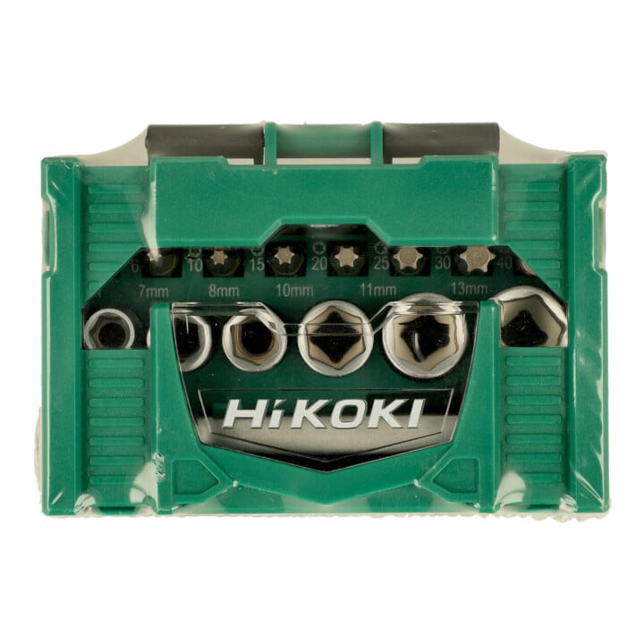 HiKOKI Bit-Box 1/4", 24-teilig, 25mm, inkl. Ratsche, Größe I