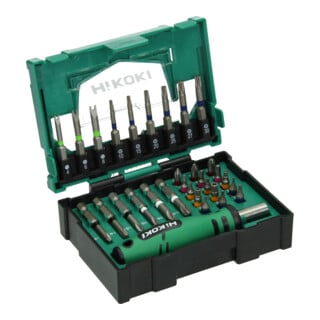 HiKOKI Bit-Box 1/4" 31-dlg. met handgreep maat II