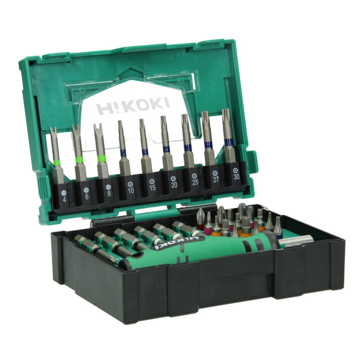 HiKOKI Bit-Box 1/4" 31-dlg. met handgreep maat II