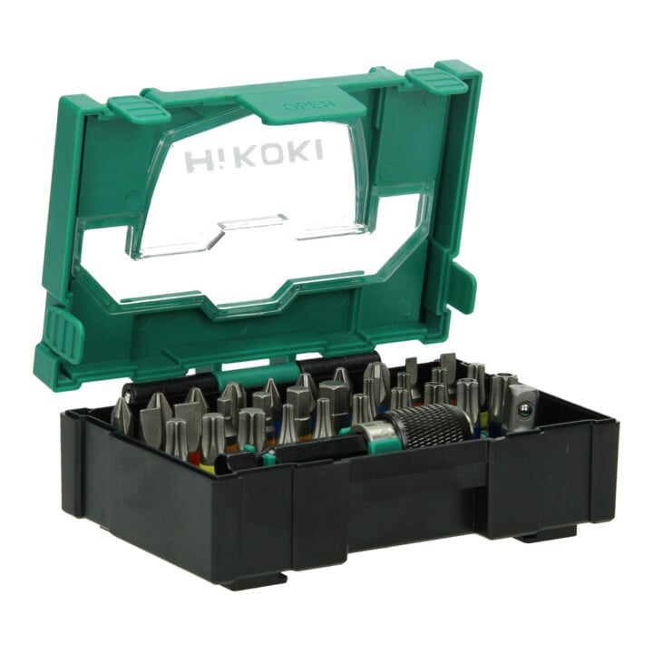 HiKOKI Bit-Box 1/4", 32-teilig, 25mm, inkl. magnetischem Bithalter, Größe I