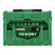 HiKOKI Boîte d'embouts 1/4", 60 pcs, 25 mm, avec porte-embouts magnétique et système de changement rapide magnétique