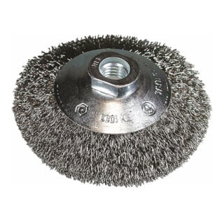 HiKOKI Brosse conique en fil d'acier ondulé 100 x 0,3 mm M14 acier