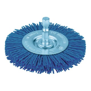 HiKOKI Brosse ronde 75 x 6 mm Grittyflex bleue grain 180